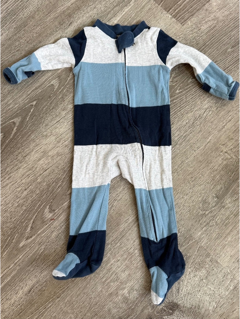 Honest Baby Clothing 3-6 Months Organic Cotton Footed Pajamas
